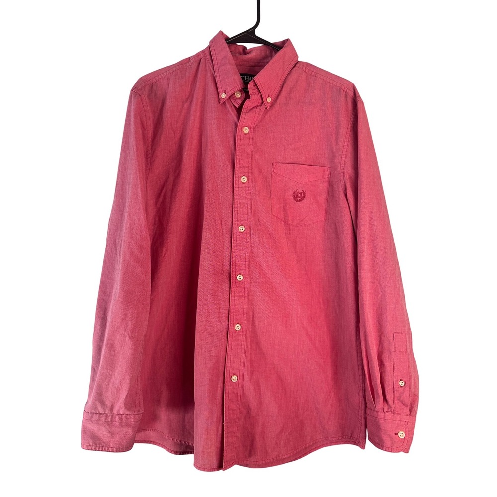Pink Chaps Long Sleeve Button Down Size Medium